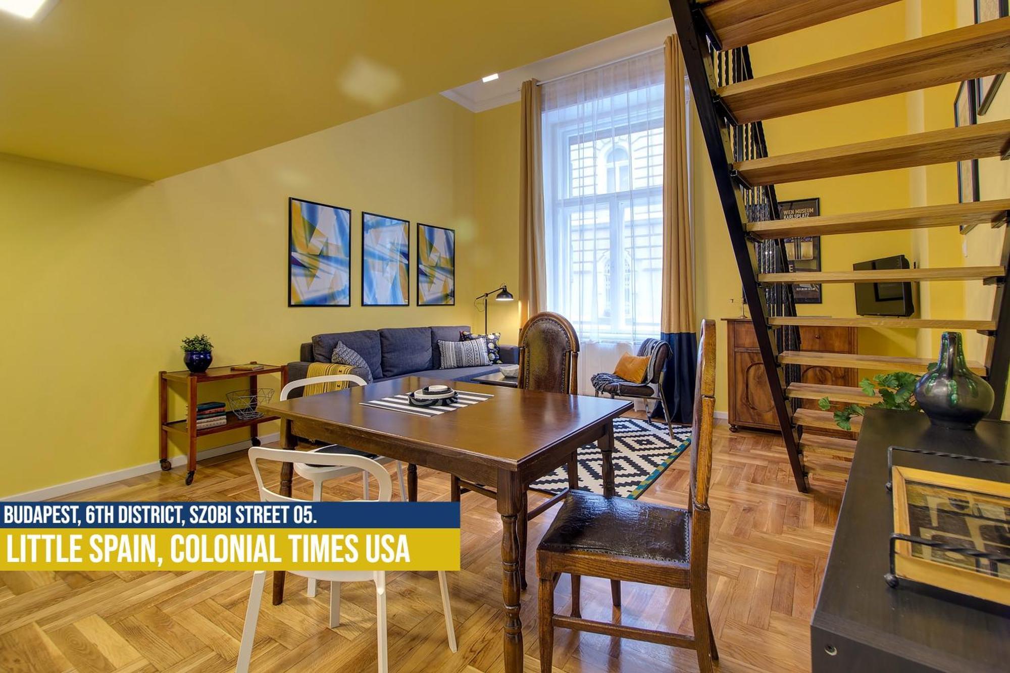 Little Americas Usa Colonial Times Apartments Budapest Bagian luar foto