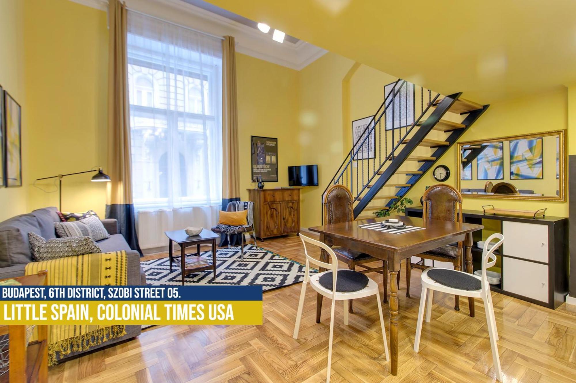 Little Americas Usa Colonial Times Apartments Budapest Bagian luar foto