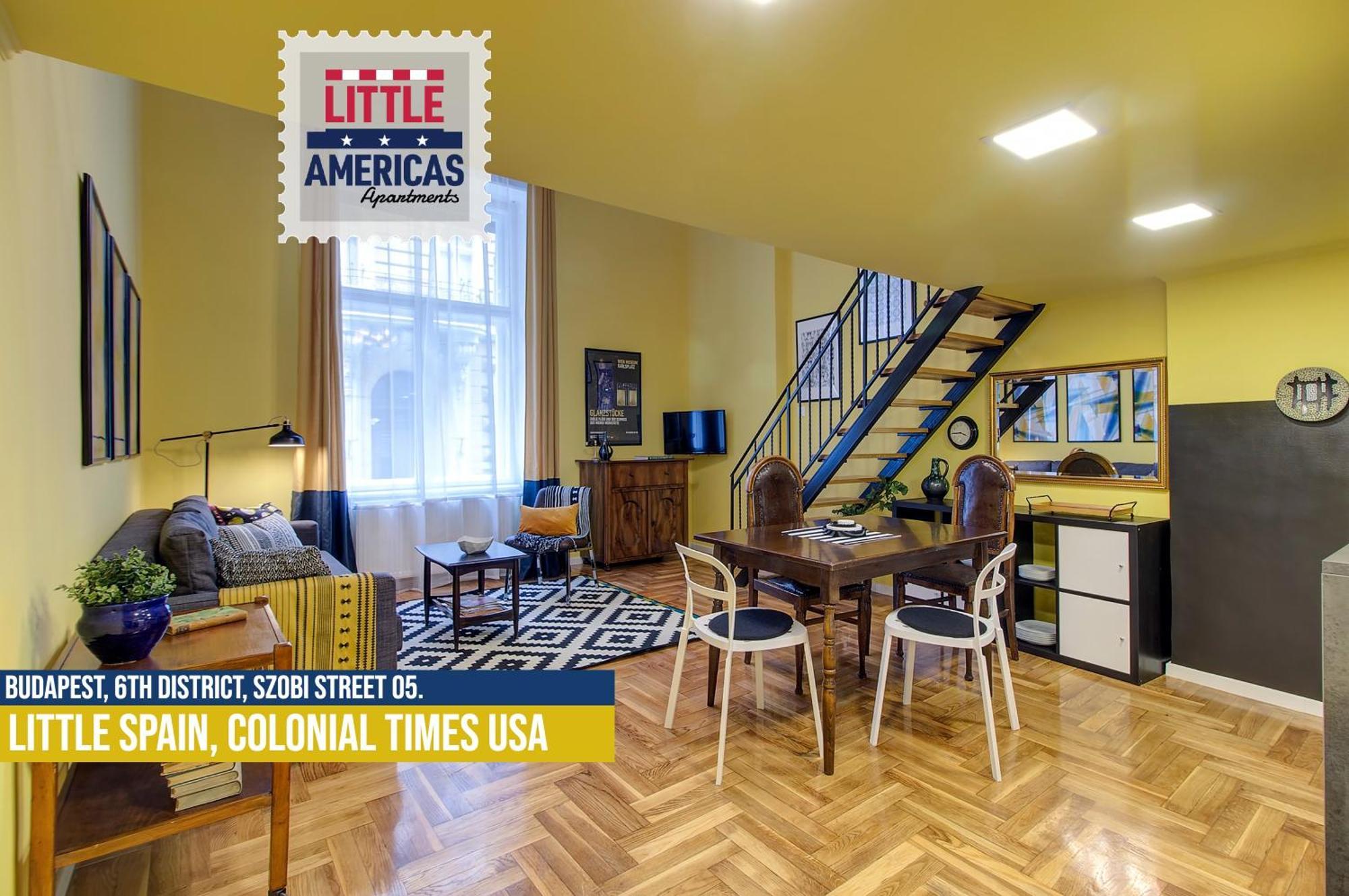 Little Americas Usa Colonial Times Apartments Budapest Bagian luar foto