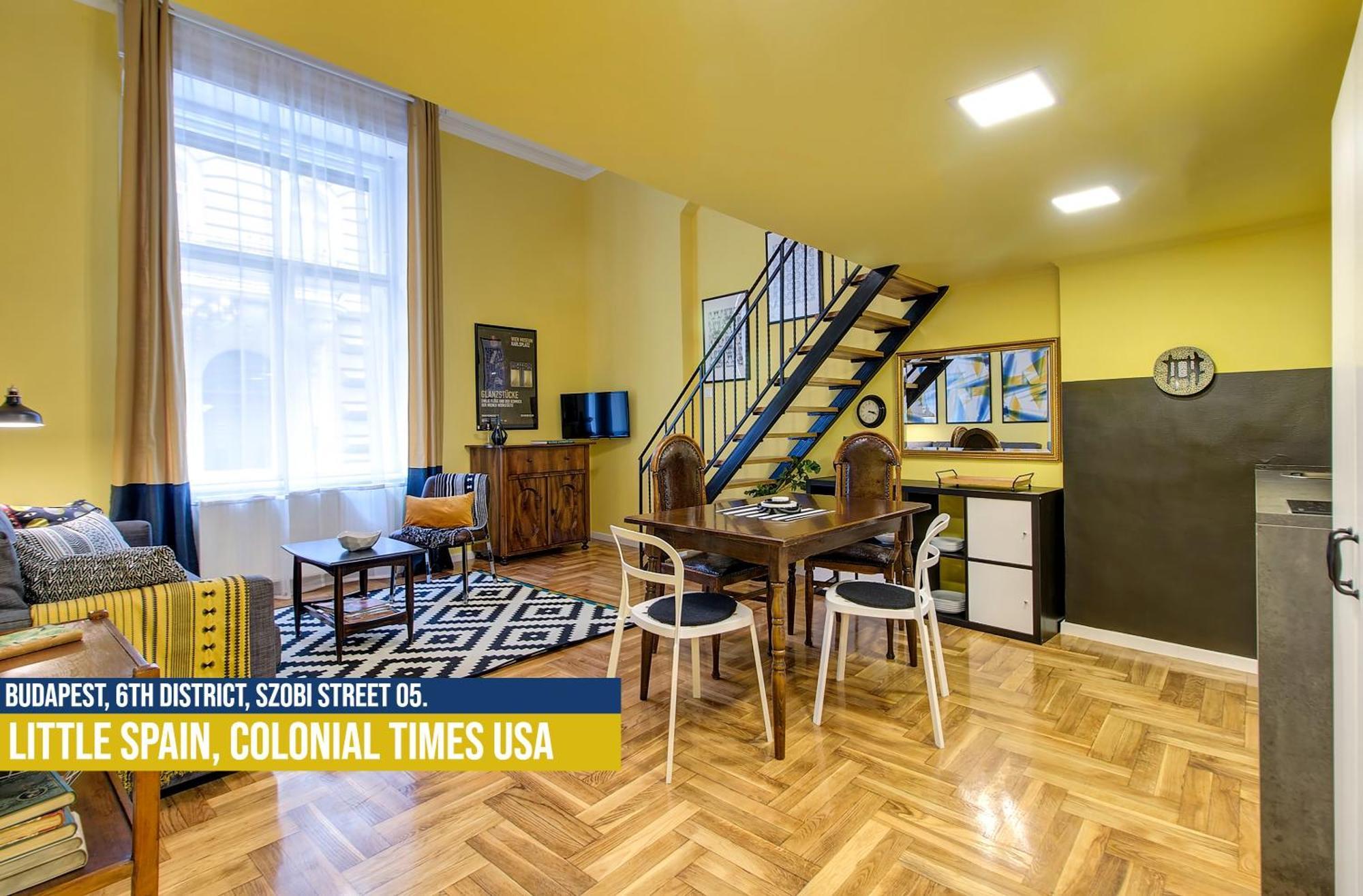 Little Americas Usa Colonial Times Apartments Budapest Bagian luar foto